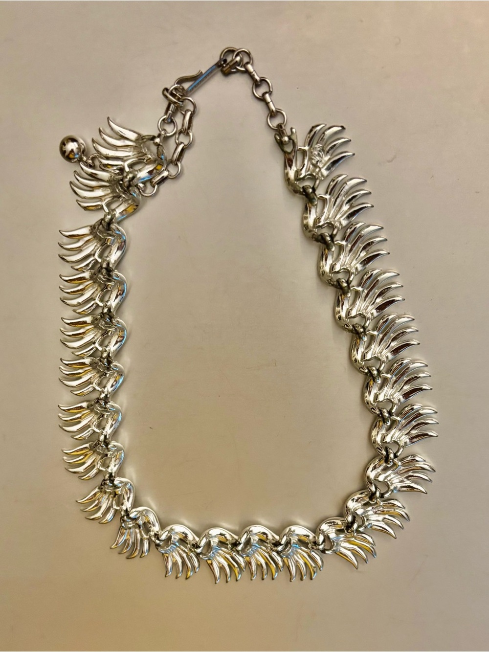 Coro signed Leaf Collar Necklace